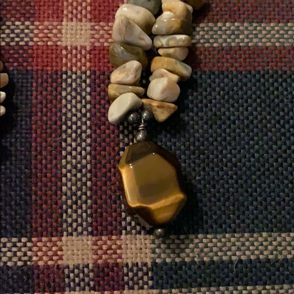NEW STONE NECKLACE SET. Will sell separately. - Picture 2 of 4